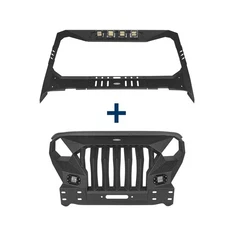 Mad Max Front Grill Bumper Windshield Frame Visor Cowl Fit Jeep Wrangler JL JT