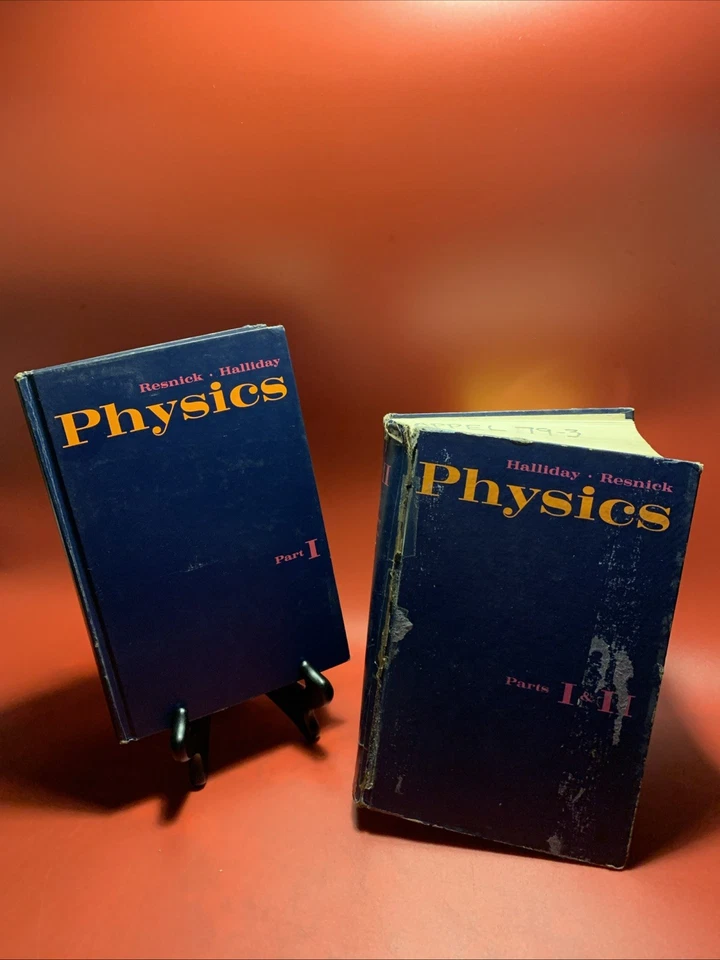 PHYSICS PARTS 1-1 & 2 - DAVID HALLIDAY & ROBERT RESNICK - 1966 - Hardcover Books - Image 2 of 4