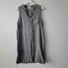 CP Shades women's 100% linen sleeveless dress size M Breathable Minimalist