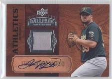2008 Upper Deck Ballpark Collection Single Swatch Jersey & Joe Blanton Auto 0v1