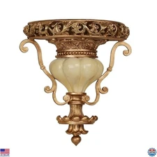 Touch of Class Chalmette Wall Shelf - Gold/Ivory - Victorian Style - Decorative