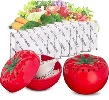 Produce Freshness Preserver Saver Kit- Keep Fruits and Vegetables Fresh Red 