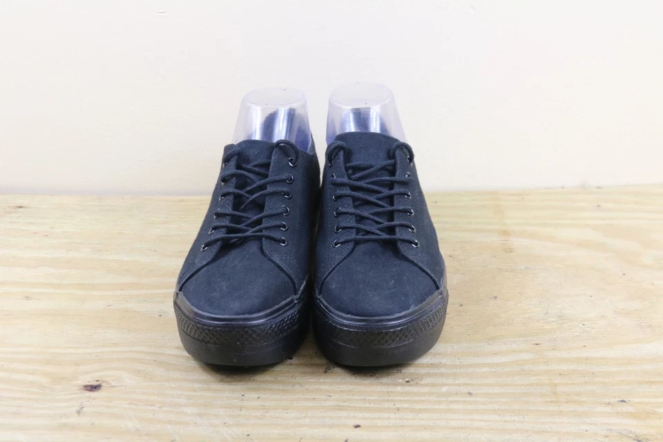 Zapatillas deportivas Vagabond para mujer 39 negras de lona plataforma 9 sin cordones Foto 3 de 4