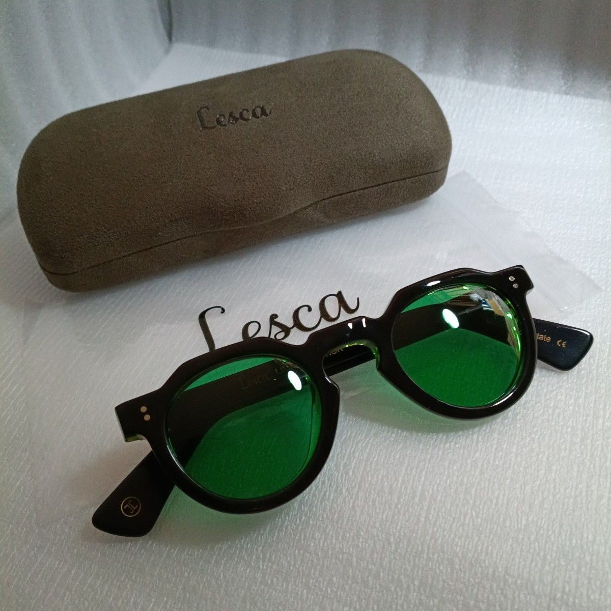 Lesca CROWN PANTO Eyeglasses 8mm Col.21 Vintage Eyewe… - Gem