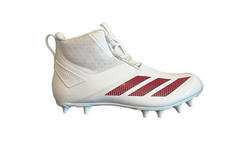 Botines de fútbol Adidas Adizero Chaos 2E Mid blancos rojos para hombre talla 11 JQ6596