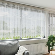 vidaXL Tenda in Pizzo con tende Bianco 160 x 750 cm Poliestere
