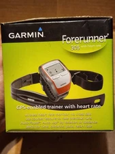 GARMIN FORERUNNER 305 WITH HEART RATE MONITOR GPS-ENABLED RUNNING TRAINER WORKS!