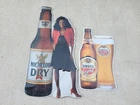 Vintage Michelob & Amstel Metal Tin Large Beer Sign Lot Of 2