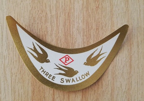 Neck (three swallows) and footer John Power & Son whiskey bottle vintage labels - Picture 2 of 3
