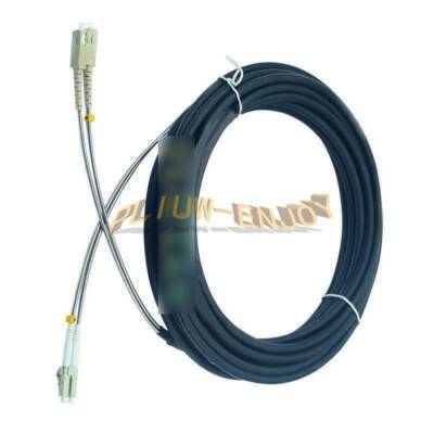 40M Outdoor Field Fiber Patch Cord LC-SC LC to SC MM Multi-Mode Duplex Cable #A6