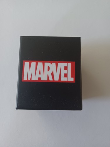 Marvel Stark Tower Avengers Campus Logo Black Stainless Steel Men's Ring Size 11 - Picture 5 of 5