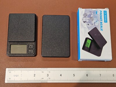 Generic Pocket Scale 1000gx0.01g 2xAAA Black