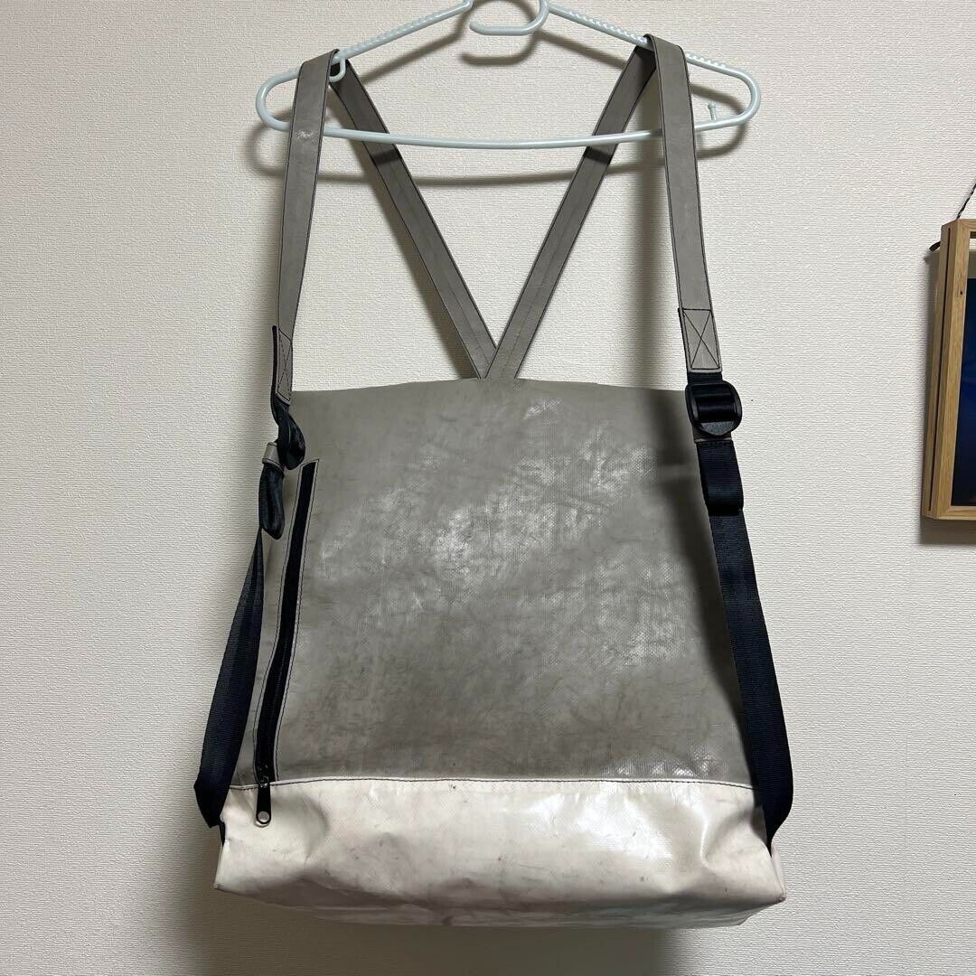 FREITAG F253 KOWALSKI Design Cross Backpack Bag GRAY White FREITAG F253 KOWALSKI Design Cross Backpack Bag GRAY White