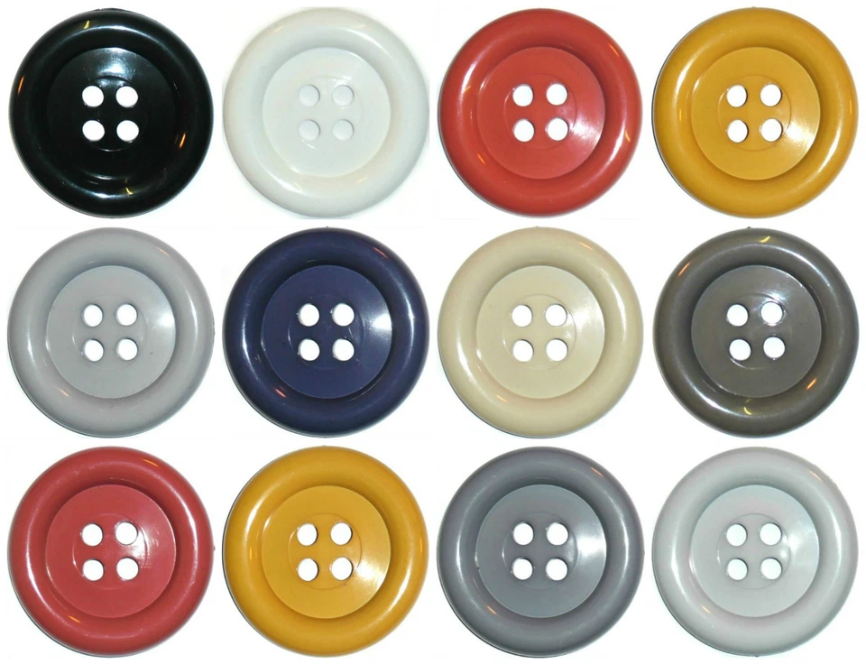 Übergröße Groß Clown Knöpfe, X5 - Auswahl Farbe - 2.5 "/ 65MM Breit - Bild 2 von 3