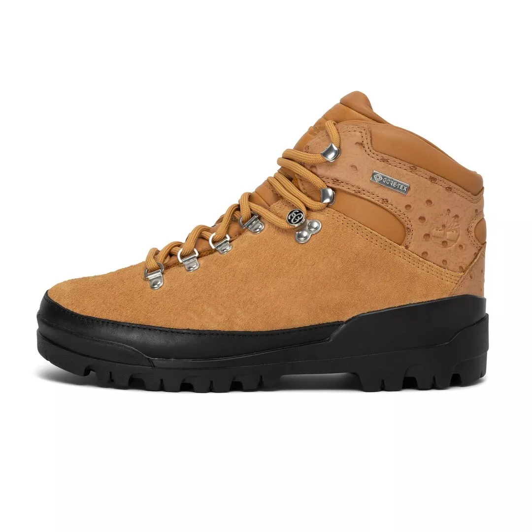 STÜSSY & TIMBERLAND WORLD HIKER BOOT WATERPROOF GORE-TEX TAN SUEDE/LEATHER  Sz 11