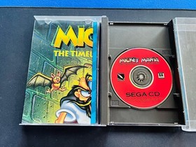 🔥 Mickey Mania 🔥 Sega CD CIB Complete Case Manual + POSTER Reg Card Authentic