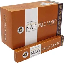 Vijayshree Golden Golden Nag Palo Santo 12 pkt of 15gm Each 180 Incense Sticks