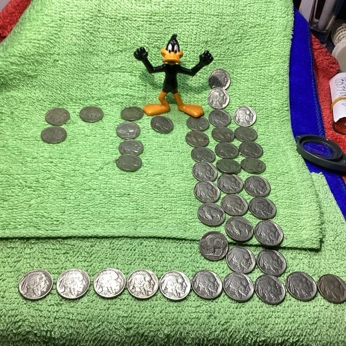 ROLL of  43 FULL DATE BUFFALO 🦬 NICKELS SEE LIST in PICTURES