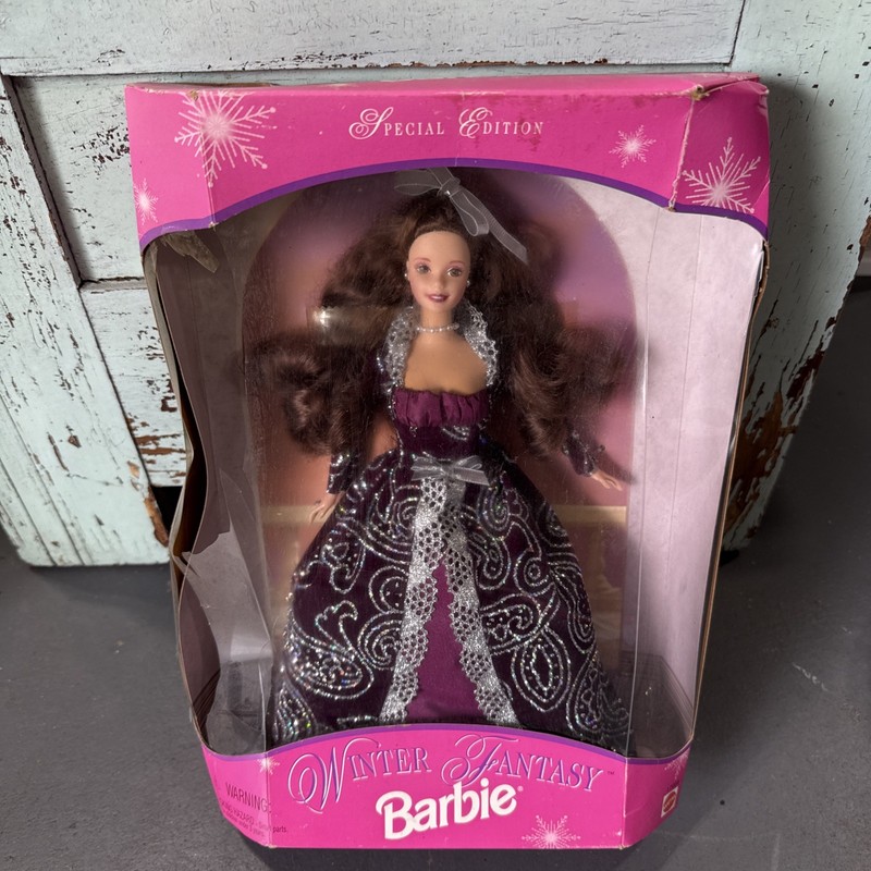 Barbie Winter Fantasy Special Edition Brunette Doll Mattel Vintage