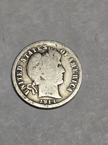1914 Barber Dime Philadelphia Mint Circulated