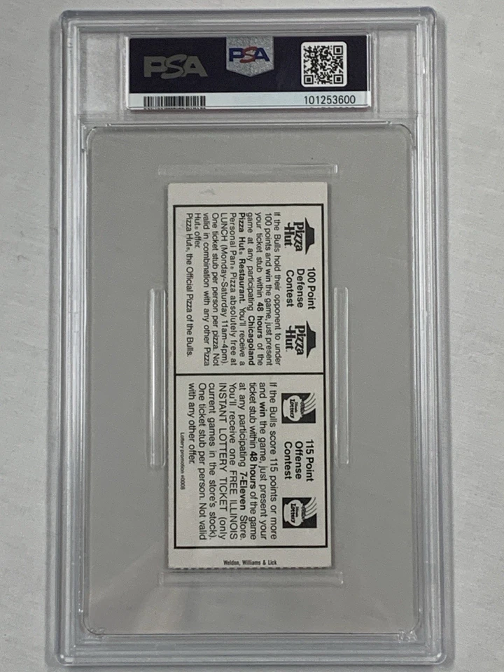 Chicago Bulls 1992 Ronda 1 Juego 1 Bulls vs Heat Michael Jordan 46 Puntos PSA 4 Foto 2 de 4