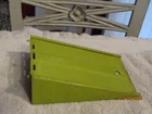 Vintage Structo Tonka ? Pressed Steel Auto Hauler Car Carrier Green Ramp 5.5x3.2