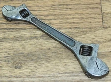 4-6” CRESCENT TOOL Co. JAMESTOWN N.Y. DOUBLE END ADJUSTABLE WRENCH-ANTIQUE TOOL