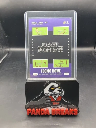 2026 Bo Jackson Battle Arena Tecmo Roll For 30 Short Print Play #PL18