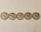 Kennedy Half Dollar 5 Coin Lot