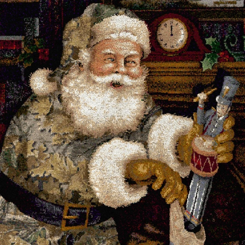 Milliken Realtree Camosanta Southern Santa Novelty Stain Resistant Rug, Multi - Image 2 of 4