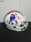 Rob Gronkowski Signed TB Replica New England Patriots Helmet Beckett Red Ink