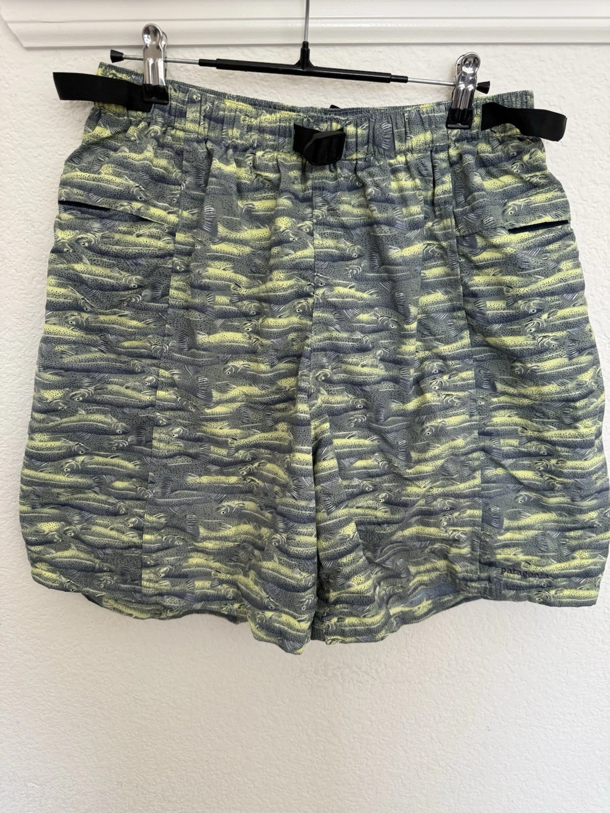 Vintage Patagonia River Shorts Mens Medium Baggies Trout Fly Fishing Rare (S)