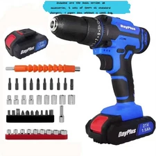 Cordless Drill Kit with ‎Battery, Charger, Includes basic set of 26 accessories