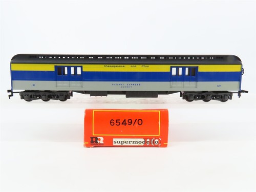 HO Rivarossi Supermodello 6549/0 C&O Chesapeake & Ohio Baggage Passenger #141