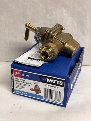 Watts SB1156F 1/2'' Bronze High Capacity Feed Water Pressure Regulator  NEW 