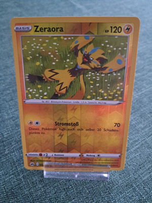 Pokemon Karte - Zeraora 052/159 - Crown Zenith - Reverse Holo - Deutsch
