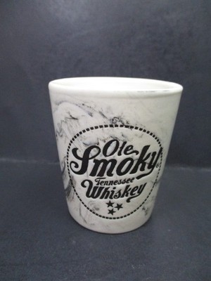 Ole Smoky Tennessee Whiskey Marbled Shot Glass Mountains Moonshine