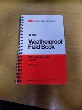 New NOS 82 0020 Keuffel & Esser K&E Weatherproof Field Book 32 pages NOS