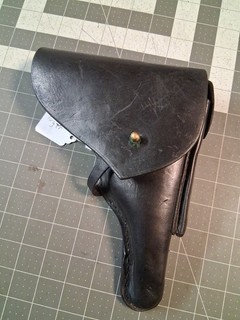luger p08 holster ww2 german black leather