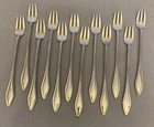Towle Sterling Silver Mary Chilton Set 12 Forks Cocktail Seafood Oyster 6" 194g