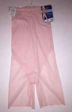 Spanx Shaper Pink High Waisted Mid Thigh Smoothing Assets Standout Slimmers 1175