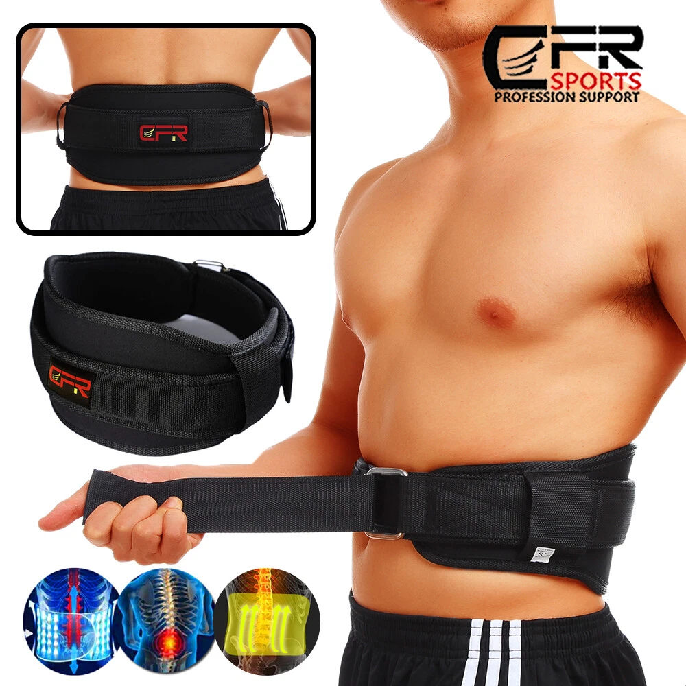 Lower Back Support Belt Exercise Lumbar Waist Brace Pain Relief Weight  Lifting