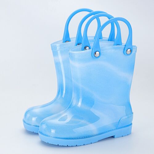 Children Rain Boots Boys And Girls Infant Rain Boots Water Rubber Shoes - Picture 3 of 21