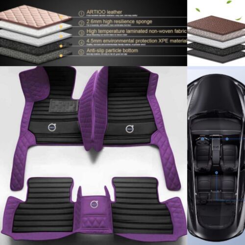 For Volvo S40 S60 S70 S80 S90 Car Floor Mats Waterproof Custom Luxury Carpets - Picture 5 of 28