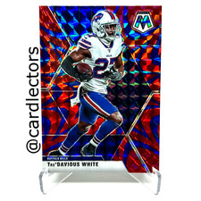 2020 Panini Mosaic Football TRE'DAVIOUS WHITE #31 Reactive Blue PRIZM SP BILLS