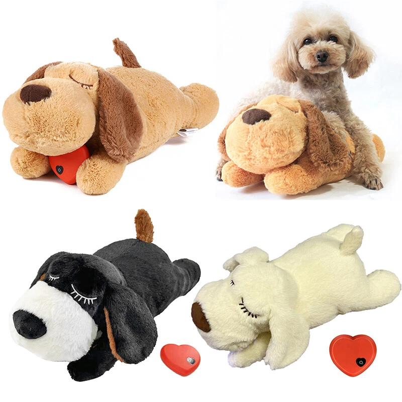 Plush Toy Puppy Heartbeat Pet Sleep Snuggle Calming Training Anxiety Relief  Doll