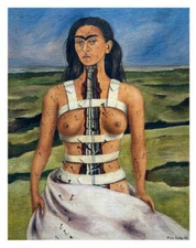 The Broken Column, 1944 by Frida Kahlo Art Print Poster 11x14