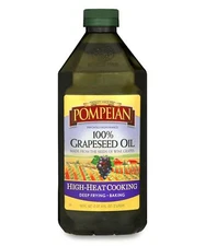 Pompeian 100 Grapeseed Oil 68 Fl Oz High Smoke Point Ideal for Frying Baking