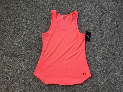 Under Armour * Ribbed Tank Racerback Bright Orange * NWT Size XL