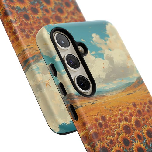 Phone Case for iPhone, Pixel, Galaxy - Sunflower Field Floral Sky Flower Cover - Picture 106 of 191